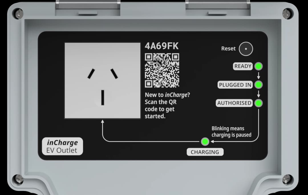 Combined Energy inCharge EV outlet hardware